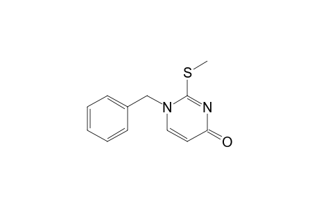 4(1H)-Pyrimidinone, 2-(methylthio)-1-(phenylmethyl)-