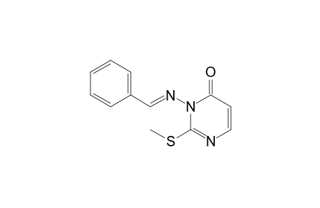 2-(methylthio)-3-[(E)-(phenylmethylene)amino]-4-pyrimidinone