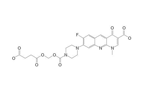 1-METHYL-7-FLUORO-1,4-DIHYDRO-4-OXO-8-[1'-(4'-N-(SUCCINYLOXYMETHYLENEOXYCARBONYL)-PIPERAZINYL)]-3-BENZO-[B]-[1,8]-NAPHTHYRIDINE-CARBOXYLIC-ACID