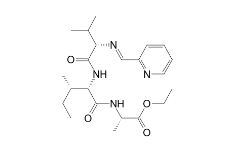 L-Alanine, N-[N-[N-(2-pyridinylmethylene)-L-valyl]-L-isoleucyl]-, ethyl ester