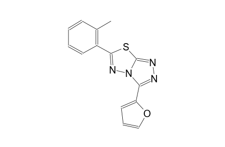 3-(2-furyl)-6-(2-methylphenyl)[1,2,4]triazolo[3,4-b][1,3,4]thiadiazole