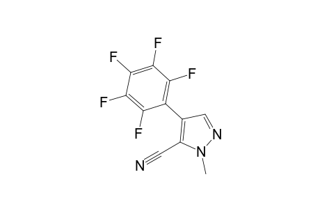 2-Methyl-4-(2,3,4,5,6-pentafluorophenyl)-3-pyrazolecarbonitrile