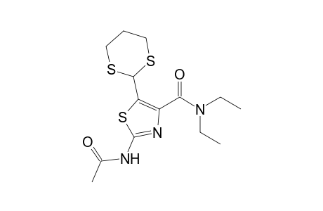 2-Acetylamino-5-(1,3-dithian-2-yl)-4-diethylaminocarbonylthiazole