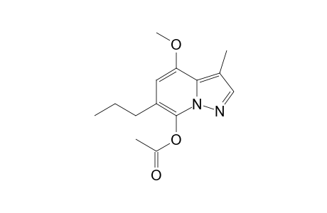 (4-methoxy-3-methyl-6-propyl-pyrazolo[1,5-a]pyridin-7-yl) acetate