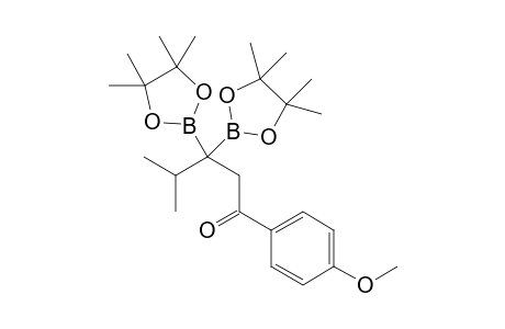 1-(4-methoxyphenyl)-4-methyl-3,3-bis(4,4,5,5-tetramethyl-1,3,2-dioxaborolan-2-yl)pentan-1-one