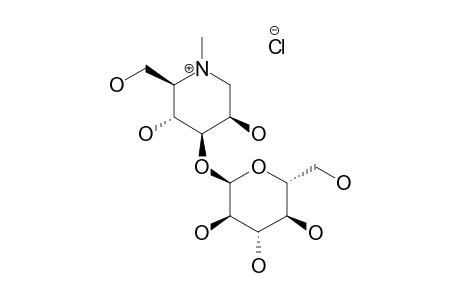 1,5-DIDEOXY-3-O-(ALPHA-D-GLUCOPYRANOSYL)-1,5-IMINO-N-METHYL-D-MANNITOL-HYDROCHLORIDE