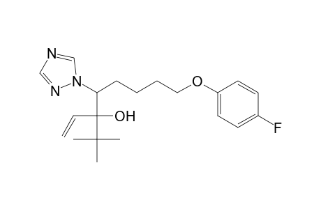 1H-1,2,4-Triazole-1-ethanol, alpha-(1,1-dimethylethyl)-alpha-ethenyl-beta-[4-(4-fluorophenoxy)butyl]-