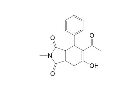 2-Methyl-4-phenyl-5-acetyl-6-hydroxy-3a,4,7,7a-tetrahydro-1H-isoindole-1,3(2H)-dione