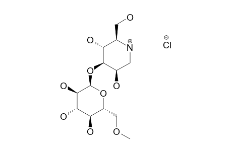 1,5-DIDEOXY-1,5-IMINO-3-O-(6-O-METHYL-ALPHA-D-GLUCOPYRANOSYL)-D-MANNITOL-HYDROCHLORIDE