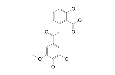 2-HYDROXY-6-[2-(3,4-DIHYDROXYPHENYL-5-METHOXY)-2-OXO-ETHYL]-BENZOIC_ACID