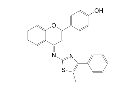 4-{(4E)-4-[(5-methyl-4-phenyl-1,3-thiazol-2-yl)imino]-4H-chromen-2-yl}phenol