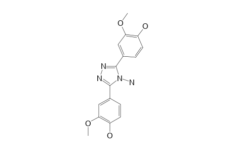 3,5-BIS-(4-HYDROXY-3-METHOXYPHENYL)-4-AMINO-1,2,4-TRIAZOLE