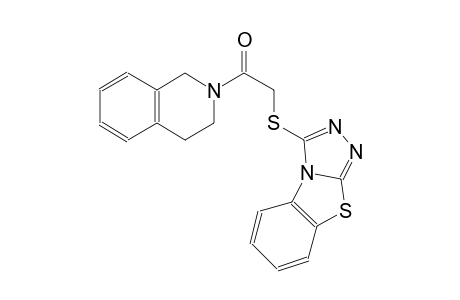1-(3,4-dihydro-1H-isoquinolin-2-yl)-2-([1,2,4]triazolo[3,4-b][1,3]benzothiazol-1-ylsulfanyl)ethanone