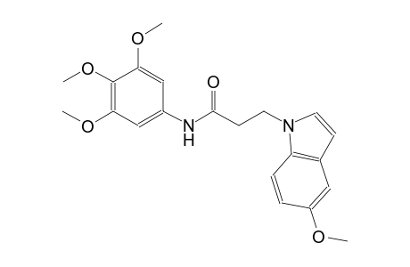 1H-indole-1-propanamide, 5-methoxy-N-(3,4,5-trimethoxyphenyl)-