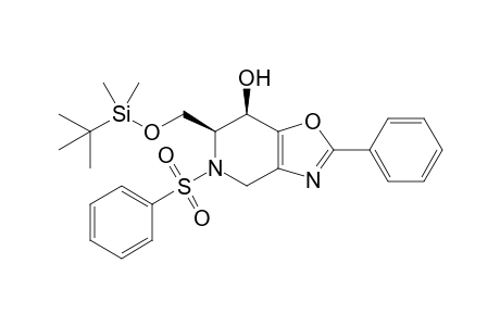 (6S,7R)-5-(benzenesulfonyl)-6-[[tert-butyl(dimethyl)silyl]oxymethyl]-2-phenyl-6,7-dihydro-4H-oxazolo[4,5-c]pyridin-7-ol