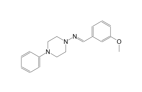 1-piperazinamine, N-[(E)-(3-methoxyphenyl)methylidene]-4-phenyl-