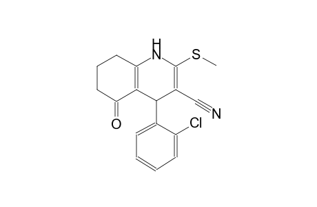 3-quinolinecarbonitrile, 4-(2-chlorophenyl)-1,4,5,6,7,8-hexahydro-2-(methylthio)-5-oxo-