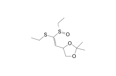(1S)-1-Ethylsulfinyl-1-ethylthio-2-deoxy-3,4-O-isopropylidene-D-glycero-tetra-1-enose
