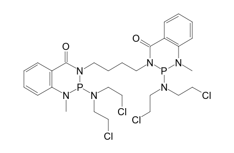 3,3'-(butane-1,4-diyl)bis(2-(bis(2-chloroethyl)amino)-1-methyl-2,3-dihydrobenzo[d][1,3,2]diazaphosphinin-4(1H)-one)