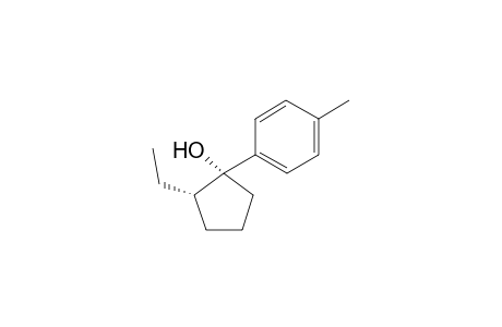 1-(p-methylphenyl)-c-2-ethylcyclopentan-r-1-ol