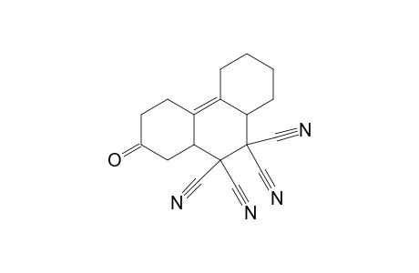 2-Oxo-1,2,3,4,5,6,7,8,8a,10a-decahydro-9,9,10,10-phenanthrenetetracarbonitrile