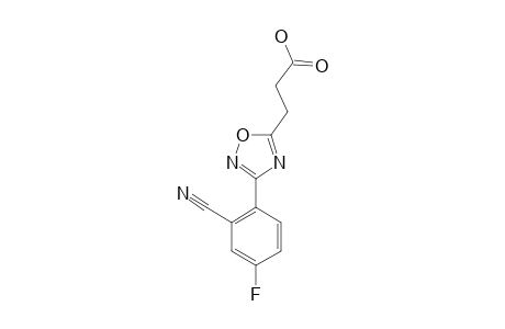 3-[3-(2-CYANO-4-FLUOROPHENYL)-1,2,4-OXADIAZOL-5-YL]-PROPANOIC-ACID