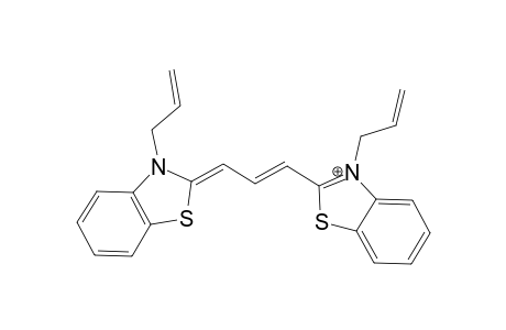 (2E)-3-allyl-2-[(E)-3-(3-allyl-1,3-benzothiazol-3-ium-2-yl)prop-2-enylidene]-1,3-benzothiazole