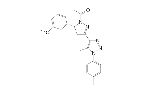 (R)-1-Acetyl-5-(3-methoxyphenyl)-3-(5-methyl-1-p-tolyl-1H-1,2,3-triazol-4-yl)-4,5-dihydro-1H-pyrazole