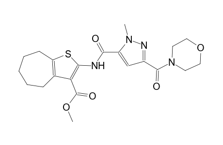 methyl 2-({[1-methyl-3-(4-morpholinylcarbonyl)-1H-pyrazol-5-yl]carbonyl}amino)-5,6,7,8-tetrahydro-4H-cyclohepta[b]thiophene-3-carboxylate