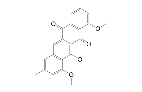 4,7-DIMETHOXY-6-HYDROXY-15-METHYL-NAPHTHACENE-5,12-DIONE