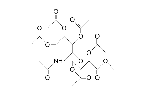 5-Acetamido-2,4,7,8,9-penta-O-acetyl-3,5-dideoxy-B-D-glycero-D-galacto-2-nonulopyranosonic acid, methyl ester