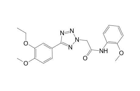 2-[5-(3-ethoxy-4-methoxyphenyl)-2H-1,2,3,4-tetrazol-2-yl]-N-(2-methoxyphenyl)acetamide