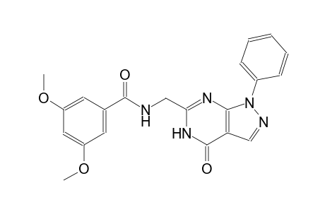 benzamide, N-[(4,5-dihydro-4-oxo-1-phenyl-1H-pyrazolo[3,4-d]pyrimidin-6-yl)methyl]-3,5-dimethoxy-