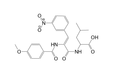 leucine, N-[(2Z)-2-[(4-methoxybenzoyl)amino]-3-(3-nitrophenyl)-1-oxo-2-propenyl]-