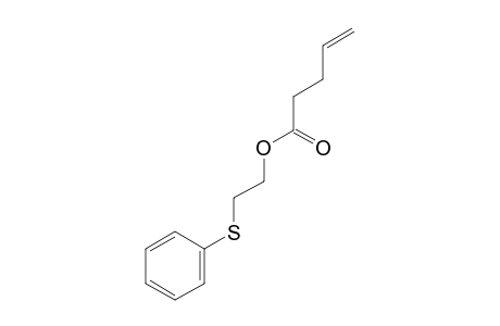 2-(Phenylthio)ethyl pent-4-enoate