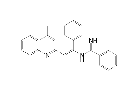 Benzenecarboximidamide, N-[2-(4-methyl-2-quinolinyl)-1-phenylethenyl]-