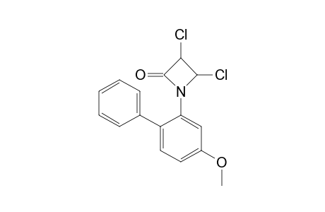 2-Azetidinone, 3,4-dichloro-1-(4-methoxy[1,1'-biphenyl]-2-yl)-