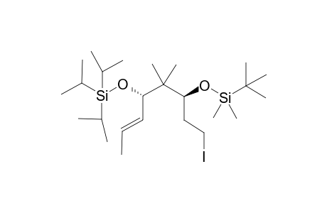 tert-Butyl-[(E,1S,3S)-1-(2-iodoethyl)-2,2-dimethyl-3-triisopropylsilyloxy-hex-4-enoxy]-dimethyl-silane
