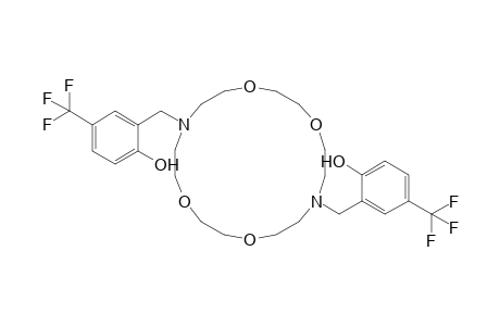 7,16-Bis[(5'-trifluoromethyl-2'-hydroxyphenyl)methyl]-1,4,10,13-tetraoxa-7,16-diazacyclooctadecane