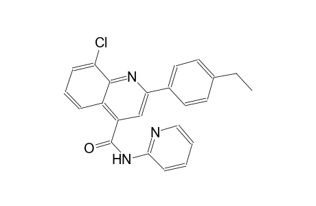 8-chloro-2-(4-ethylphenyl)-N-(2-pyridinyl)-4-quinolinecarboxamide