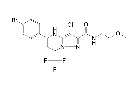 5-(4-bromophenyl)-3-chloro-N-(2-methoxyethyl)-7-(trifluoromethyl)-4,5,6,7-tetrahydropyrazolo[1,5-a]pyrimidine-2-carboxamide