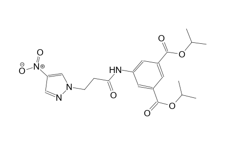 diisopropyl 5-{[3-(4-nitro-1H-pyrazol-1-yl)propanoyl]amino}isophthalate