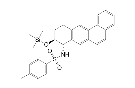 Benzenesulfonamide, 4-methyl-N-[8,9,10,11-tetrahydro-9-[(trimethylsilyl)oxy]benz[a]anthra cen-8-yl]-, trans-