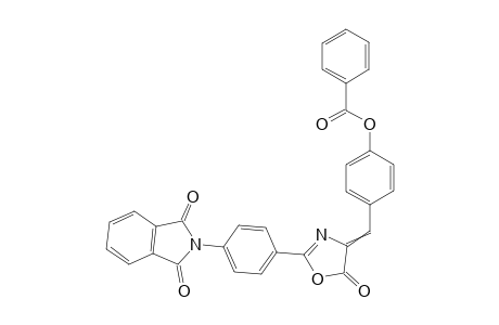 4-((2-(4-(1,3-Dioxoisoindolin-2-yl)phenyl)-5-oxooxazol-4(5H)-ylidene)methyl)phenyl benzoate