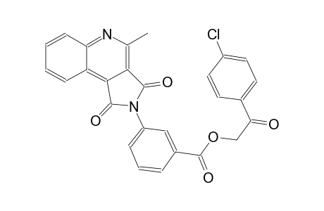 2-(4-chlorophenyl)-2-oxoethyl 3-(4-methyl-1,3-dioxo-1,3-dihydro-2H-pyrrolo[3,4-c]quinolin-2-yl)benzoate