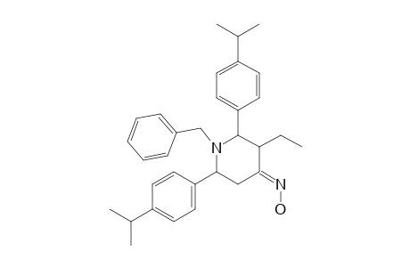 1-BENZYL-3-ETHYL-2,6-BIS-(4-ISOPROPYLPHENYL)-PIPERIDIN-4-ONE-OXIME