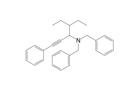 N,N-Dibenzyl-4-ethyl-1-phenyl-1-hexyn-3-amine