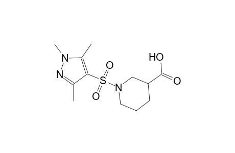 3-piperidinecarboxylic acid, 1-[(1,3,5-trimethyl-1H-pyrazol-4-yl)sulfonyl]-