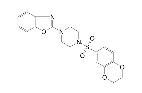 1,3-Benzoxazole, 2-[4-[(2,3-dihydro-1,4-benzodioxin-6-yl)sulfonyl]-1-piperazinyl]-