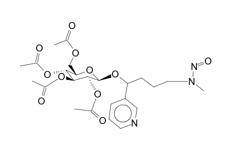 [(1-Pyridin-3-yl)-(3-N-nitroso-methylamino-butyl)]-2,3,4,6-tetra-O-acetyl-b-d-glucopyranoside